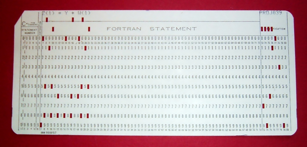 Fortran卡片
